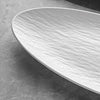 White oblong plate fish