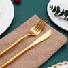 Gold shinning cutlery