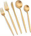 Gold shinning cutlery