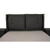 Ukiyo- Luxury King/Queen Size Wood-Leather Bed With Table