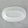 White oval fish platter