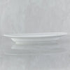 White oval fish platter