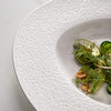 white pasta plate