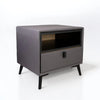 Ukiyo- Luxury King/Queen Size Wood-Leather Bed With Table