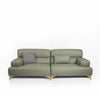 Laurette Rich Green Leather Individual Sofa