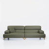 Laurette Rich Green Leather Individual Sofa