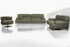 Laurette Rich Green Leather Individual Sofa