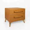 Virago- Luxury King/Queen Size Wood-Leather Bed With Table