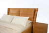 Virago- Luxury King/Queen Size Wood-Leather Bed With Table