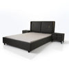 Ukiyo- Luxury King/Queen Size Wood-Leather Bed With Table