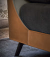 MONZA- Luxury King Size Wooden & Leather Bed