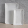 White rectangle plate