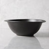 deep black soup bowl