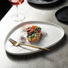 White square plate
