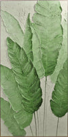 Leaf Harmony 3D Printed Relief Art