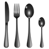 Black elegant cutlery set