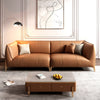 Warnakun Brown Leather Sectional Sofa