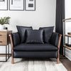 Kurayoshi - 1,3 Genuine Leather Sofa Black, 1 seater