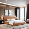Osaka- Cosy King/Queen Size Wood-Leather Bed with Two Table
