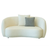 Niigata - White Fabric Sofa