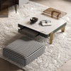 Ziba - Stylish Square Nesting Coffee Table With Storage