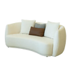 Niigata - White Fabric Sofa