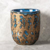 Blue and gold cup
