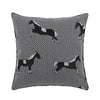 Black and White Horse Printed Cushion