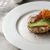 Round white plate