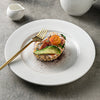 Round white plate