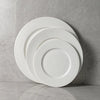 Round white plate