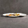 Oblong white plate