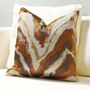 Brown Ocean Wave Printed Sofa Cushion