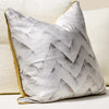 White Ocean Wave themed Sofa Pillow