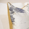 Whale Blue Infused Golden Sofa Pillow
