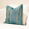 Green Golden Stripe Home Décor Pillow