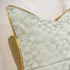 Pale Green Leaf Pillow Cover