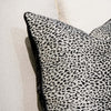 Black Dotted White Sofa Cushion
