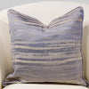 Flint Gray and Cream Colored Stripe Pillow