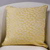 Golden Plant Leaf Printed Cushion