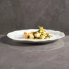 white flat plate ceramic