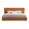 Osaka- Cosy King/Queen Size Wood-Leather Bed with Two Table