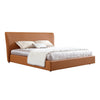Osaka- Cosy King/Queen Size Wood-Leather Bed with Two Table
