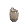 Small Smoldering Striped Glass Vase