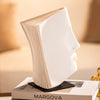 White Face Book Sculpture