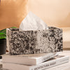 Black Paint Splashed Tissue Box Cover