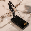 Black Bold Athlete Hammer: Dynamic Thrower Figurine
