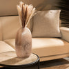 Large Earthy Toned Matte Brown Glass Centerpiece Vase