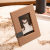 Bamboo Patterned Leather Photo Holder