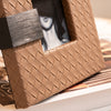 Bamboo Textured Dark Brown Photo Frame